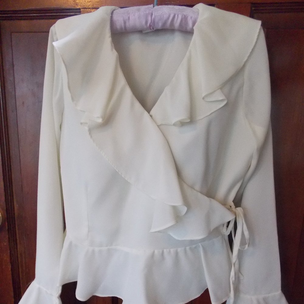 Lew Magram Romantic Ruffled Blouse